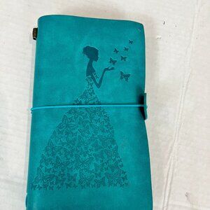 Turquoise Leather OMEYA Journal, 8" x 5"